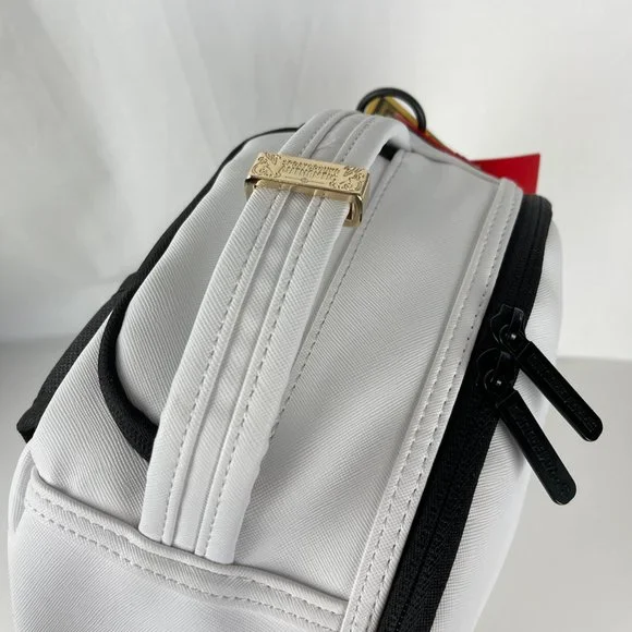 New Sprayground Scream Shark Art Piece White Backpack DLVX - Picture 8 of 11